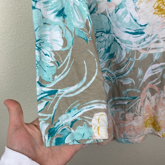 Chico's | Golden Autumn Asymmetrical Tunic Blouse 1 (M/8) - Picture 5 of 8